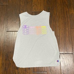 Champion, grey, muscle tee, adult small